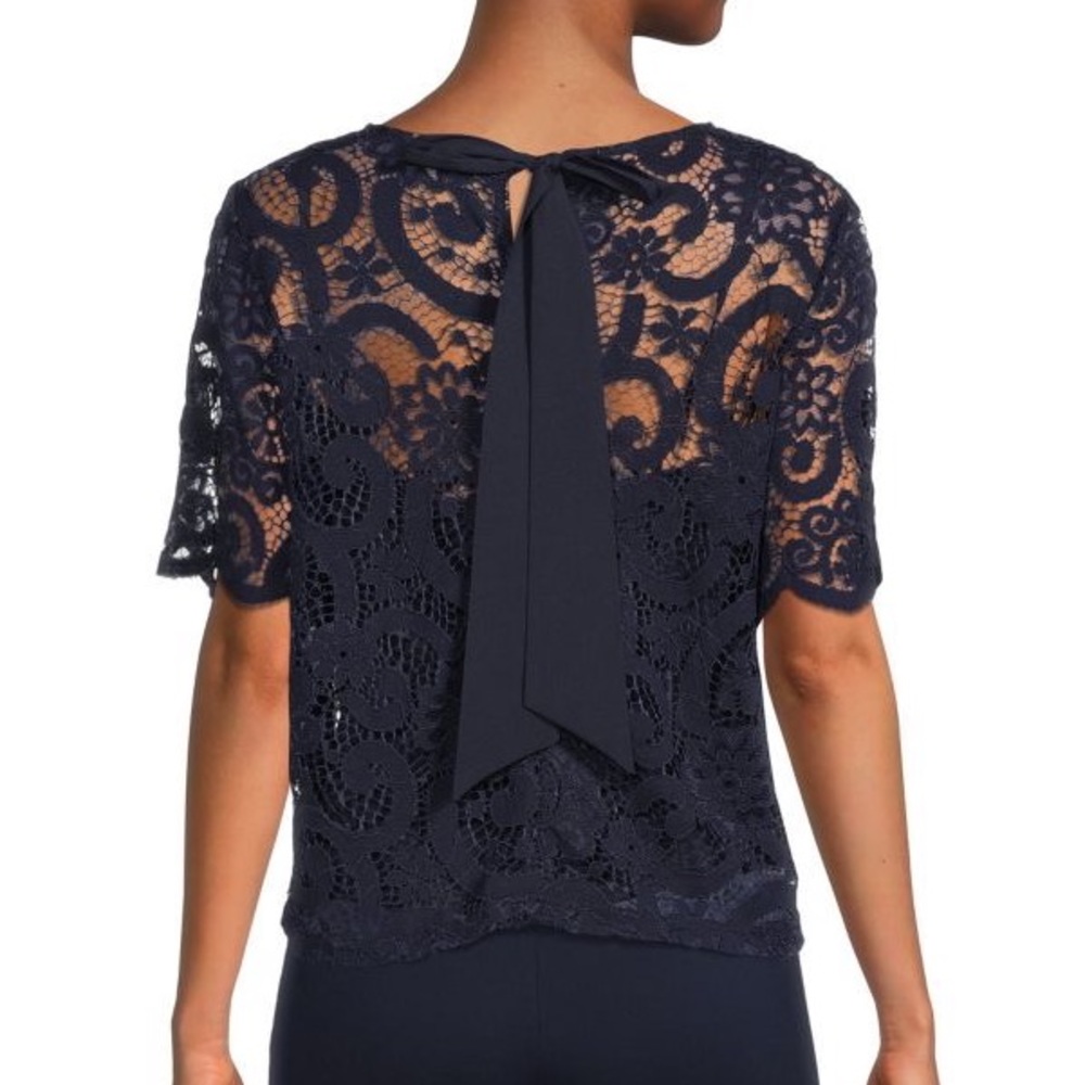 NWT Pretty Nanette Laporte layered lace top Sz S - Picture 10 of 10